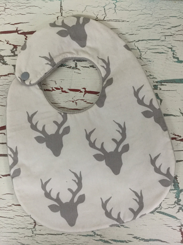 Buck Forest in Silver Bib