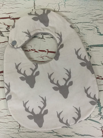 Buck Forest in Silver Bib