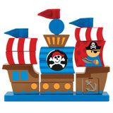 Stephen Joseph Timeless Toys Wooden Stacking Set Pirate