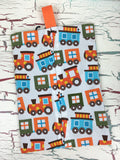 Bermuda Trains Diaper/Wipee Case