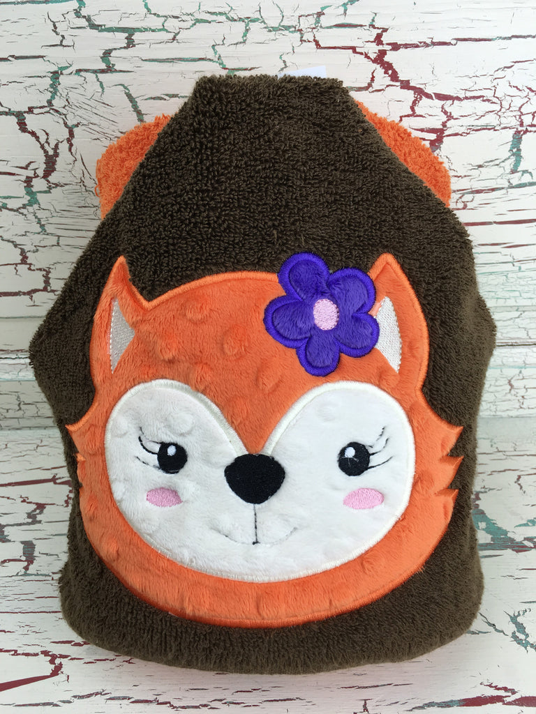 Hooded Bath Towel Fox Girl