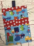 Ready, Set, Go Work Trucks Primary Diaper/Wipee Case