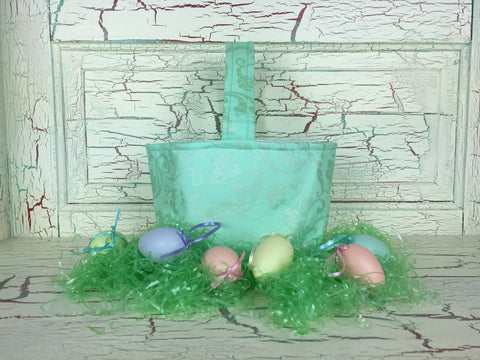 Easter Basket Mint Scroll