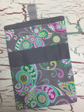 Butterflies on Gray Diaper/Wipee Case