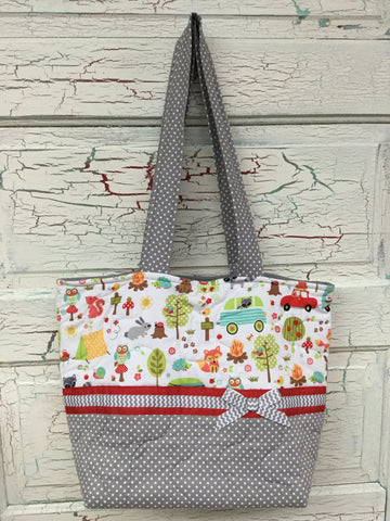 Camp Out in White XL Bag