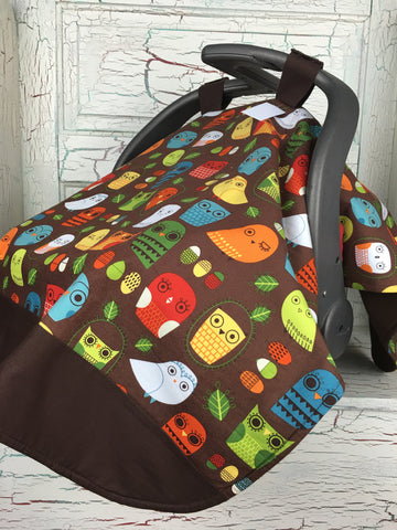 Critter Community Owls Retro Carseat Tent