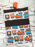 Bermuda Trains Diaper/Wipee Case
