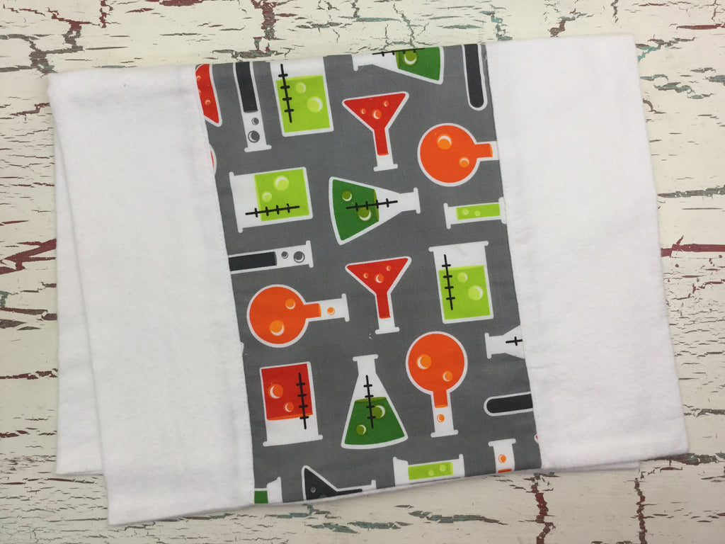 Science Fair Test Tubes Burp Cloth