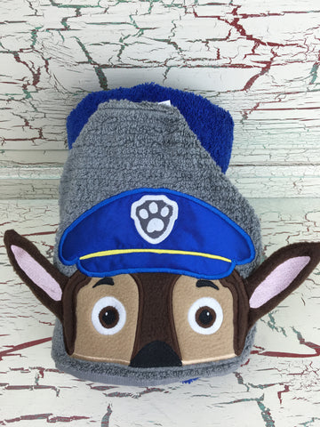Hooded Bath Towel Cop Pup