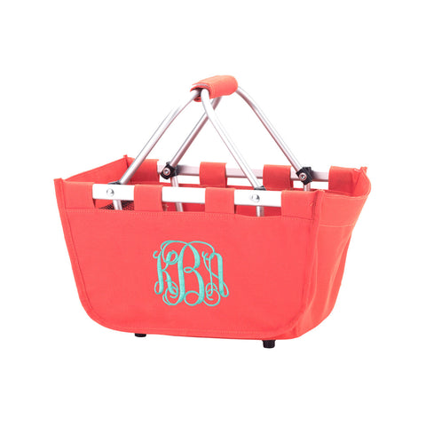Wholesale Boutique Mini Market Tote Coral